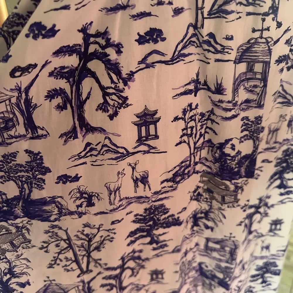 Few Moda o.p.t Classic Dress Blue Toile - Picture 4 of 9